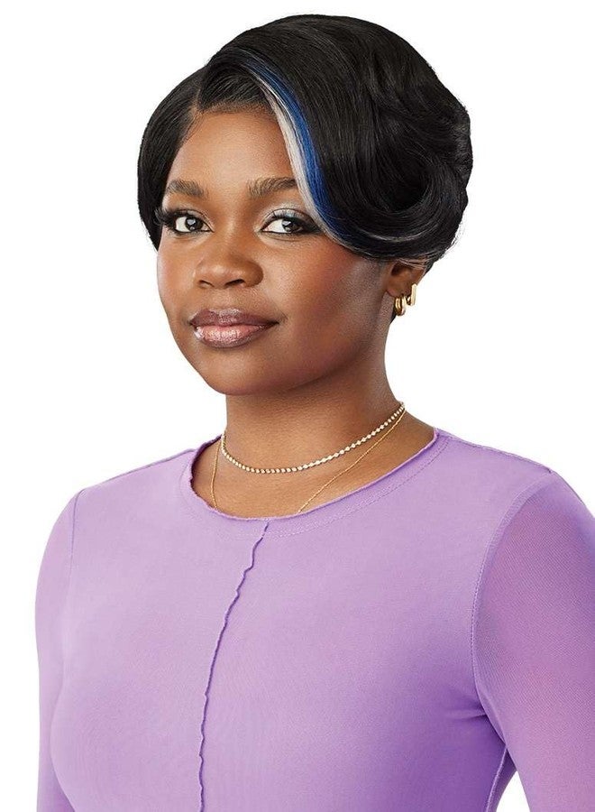 Outre Lace Front Wig - Perfect Hair Line 13X4 - Swoop Series - Swoop 12 (DARK BROWN 2) - Image 4